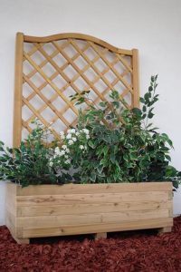 Garten Blumenkasten Rankgitter aus Kanthölzern